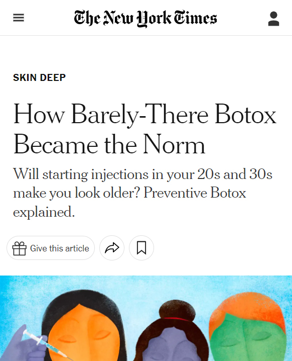 New York Times about Botox