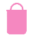 Shopping bag icon in mauve color