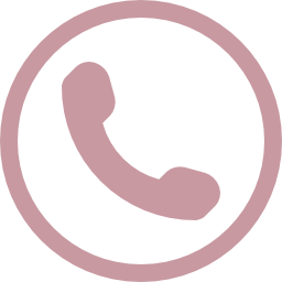 Phone icon in mauve color